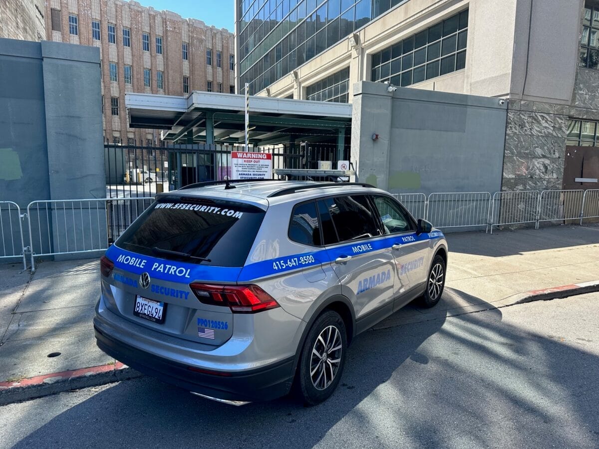 Security checkpoint entrance patrol