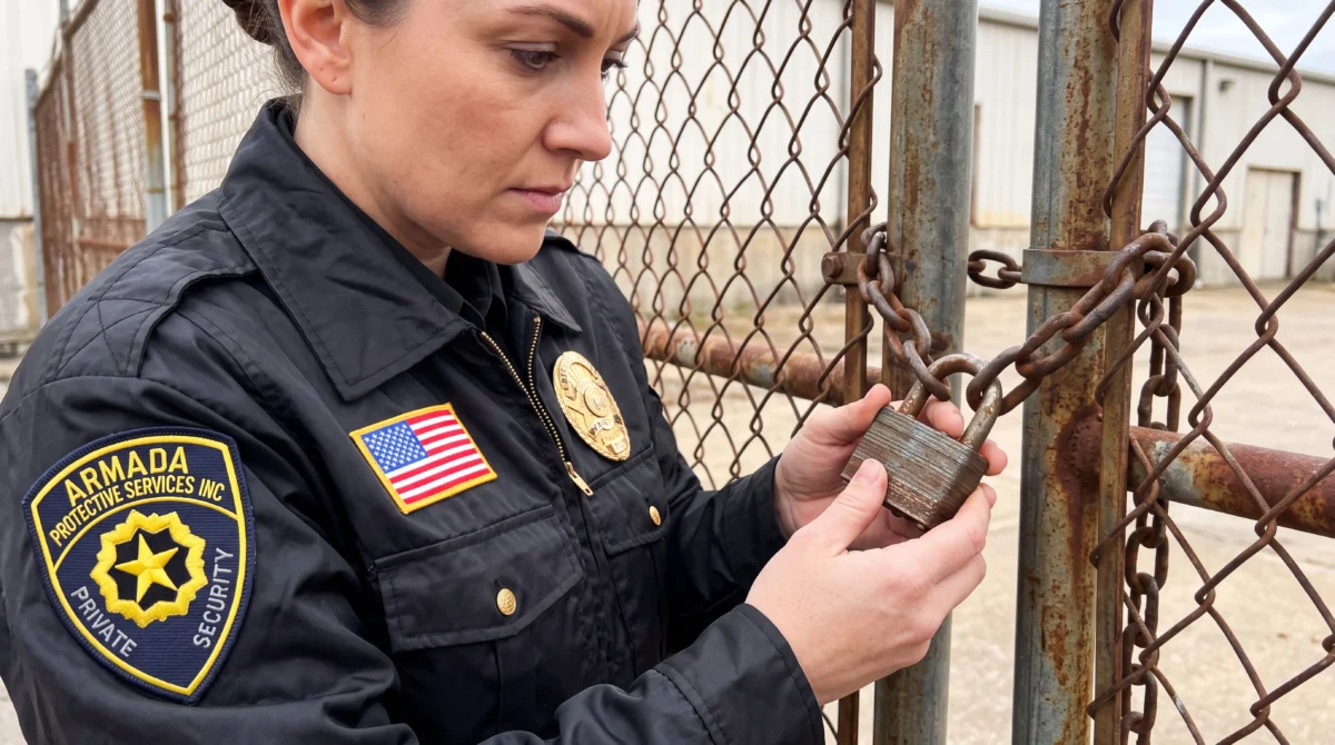 Vacant industrial property security — Armada Security in San Francisco