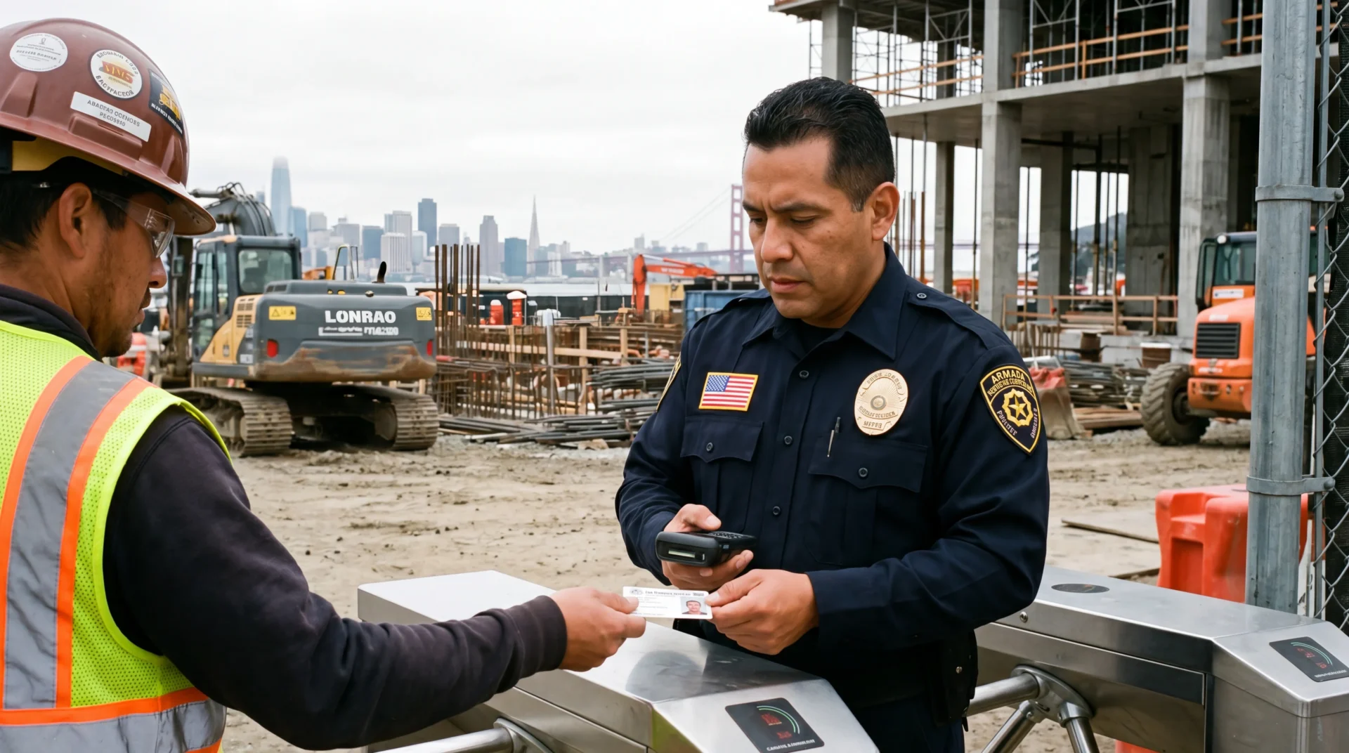 Access control for construction site security at a San Francisco job site